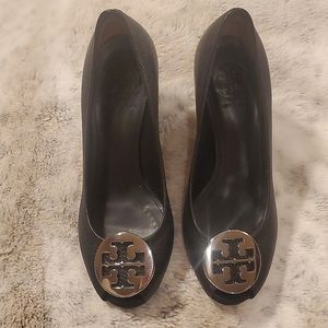 Tory Burch peeptoe wedge